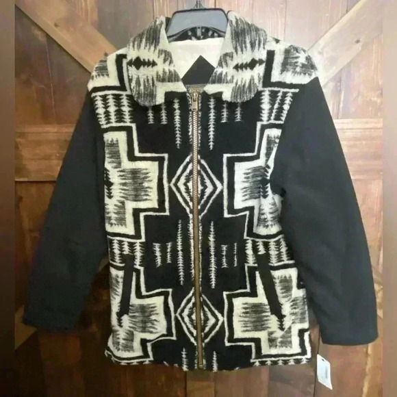 Pendleton NWT Harding Blanket Fleece Aztec Southwestern Sherpa Jacket Si… - Picture 3 of 8